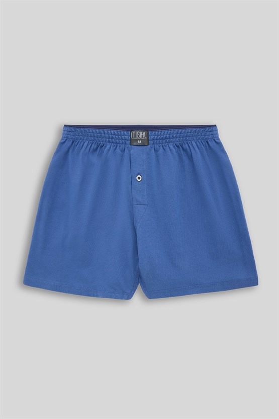 Mısırlı Erkek Pamuklu Ares Şort  Boxer İndigo