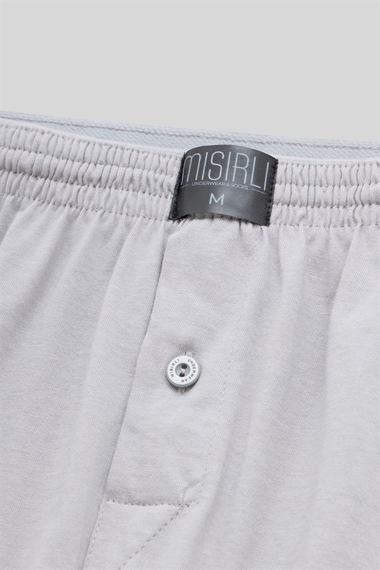 Mısırlı Erkek Pamuklu Ares Şort  Boxer Gri