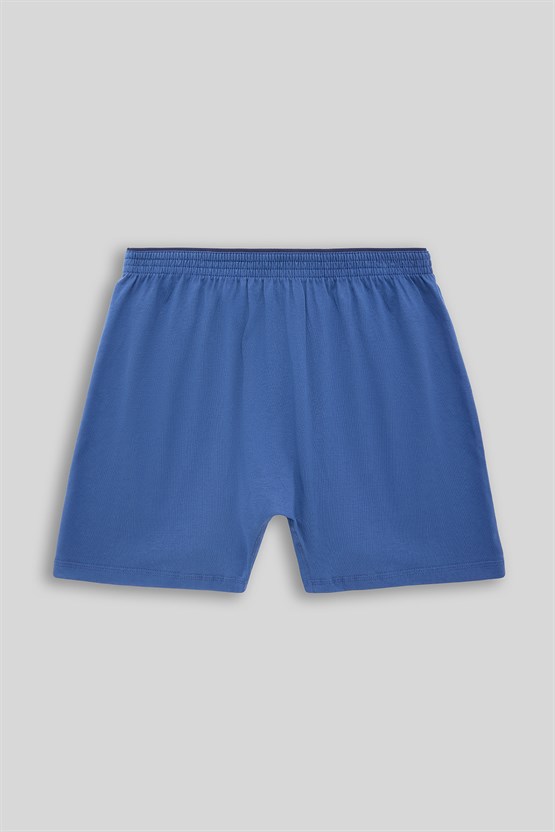 Mısırlı Erkek Pamuklu Ares Şort  Boxer İndigo