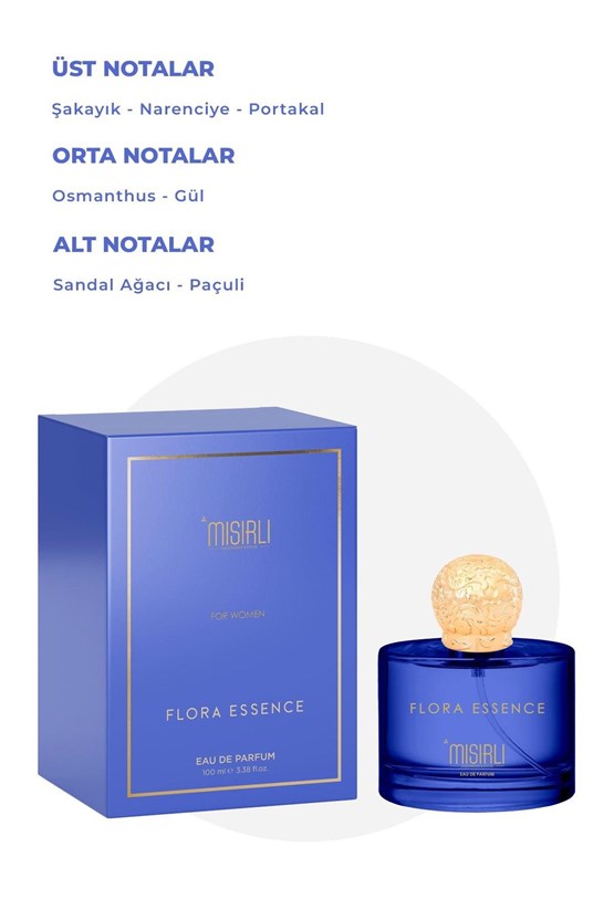 Mısırlı FLORA ESSENCE – 100 ml EDP Kadın Parfümü Renksiz