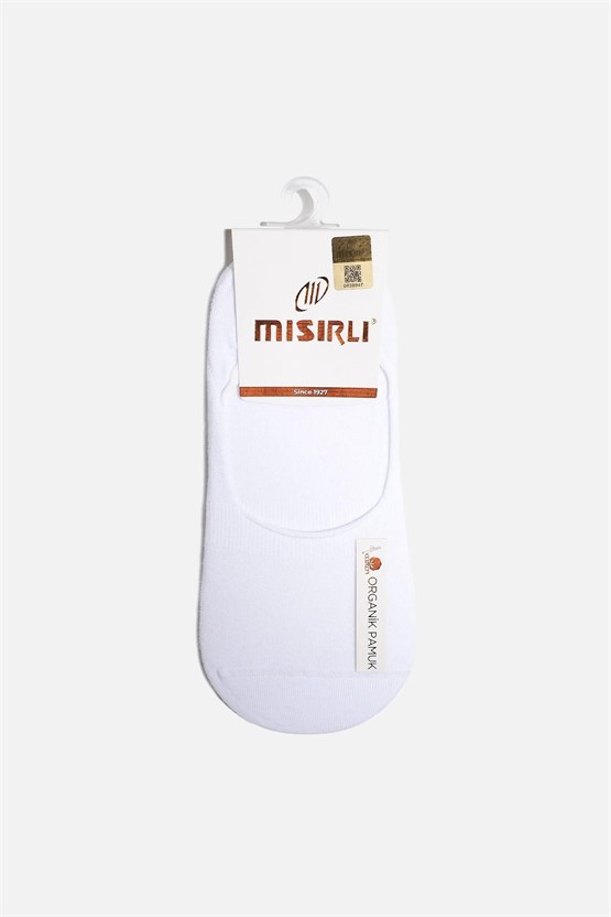 Mısırlı Kadın Bambu Tekli Yazlık Babet Çorap Beyaz