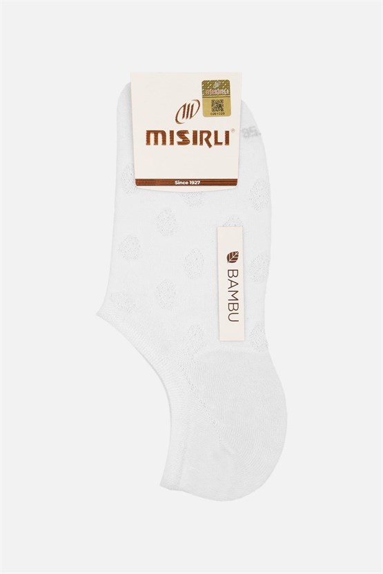 Mısırlı Kadın Bambu Tekli Yazlık No Show Çorap Ekru