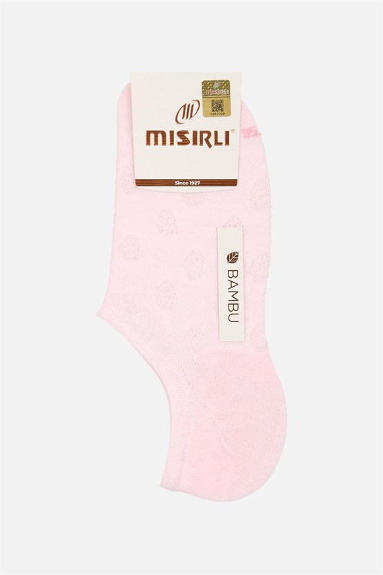 Mısırlı Kadın Bambu Tekli Yazlık No Show Çorap Pembe