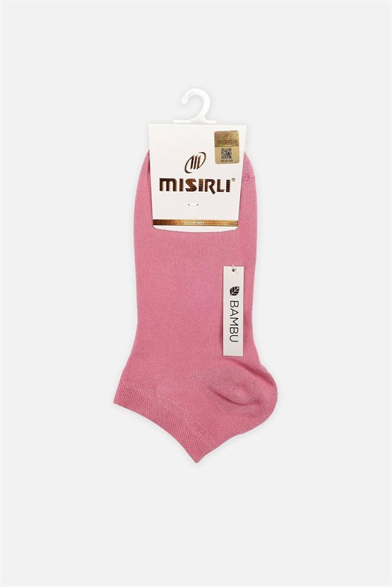 Mısırlı Kadın Bambu Tekli Yazlık Patik Çorap Pembe
