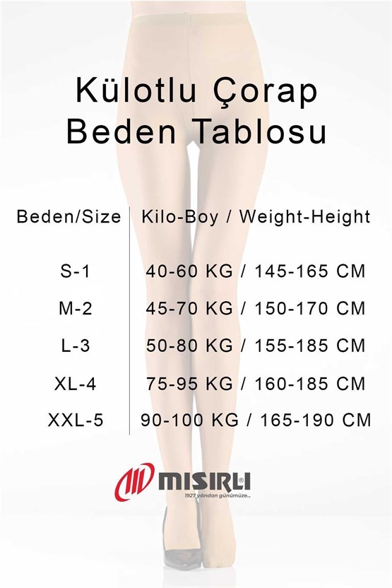 Mısırlı Kadın Fit 15 Korseli Toparlayıcı Külotlu Çorap Sahra Ten
