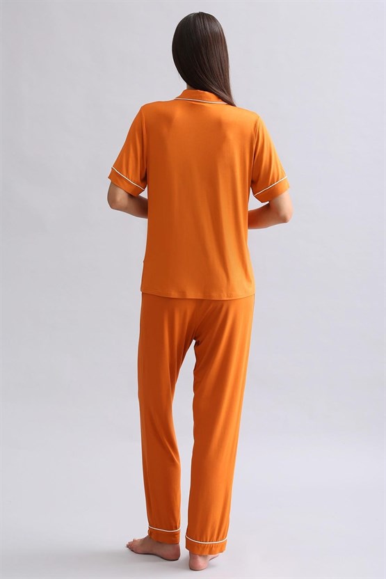Mısırlı Kadın Modal Pijama Alt Pas Kırmızı