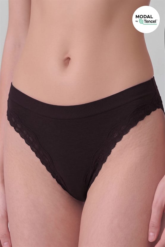 Mısırlı Kadın Modal Seamless Brief Slip Acı Kahve