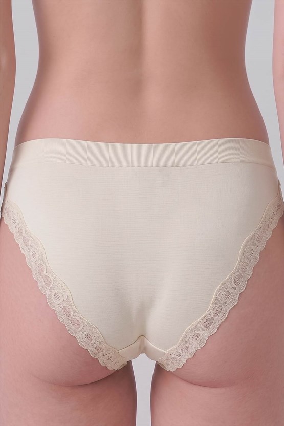 Mısırlı Kadın Modal Seamless Brief Slip Ekru