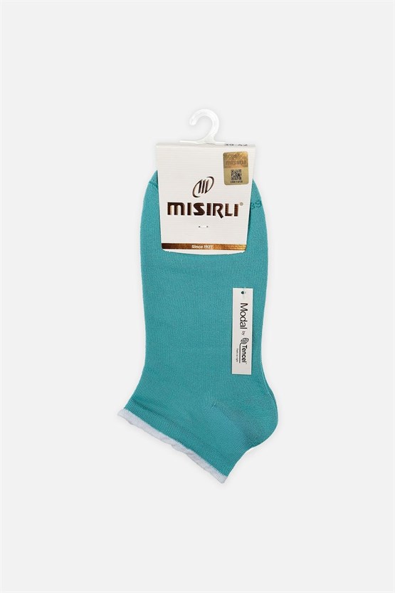 Mısırlı Kadın Modal Tekli Yazlık Sneaker Çorap Mavi