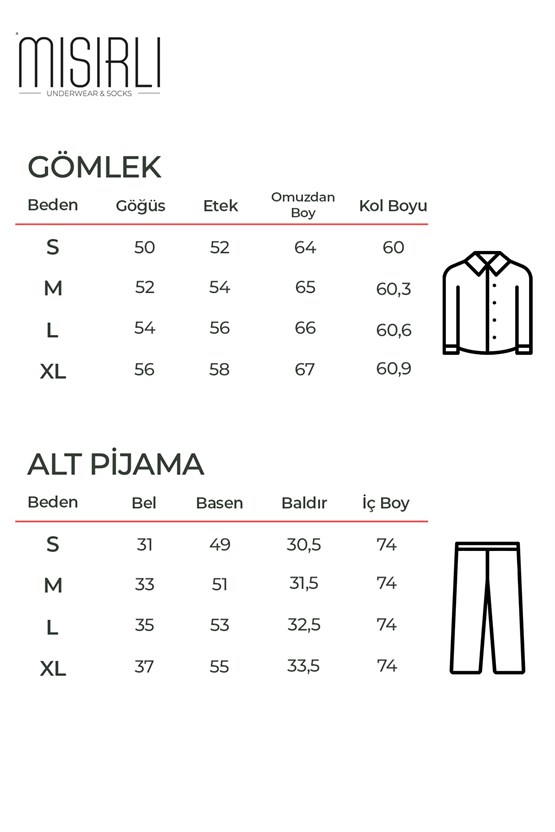 Mısırlı Kadın Pamuk Baskı Detaylı Pijama Takım Gri Melanj