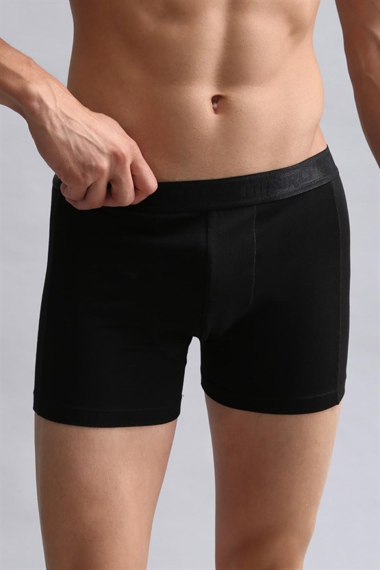 Mısırlı Modal by TENCEL Compact Cotton Klasik Boxer Siyah