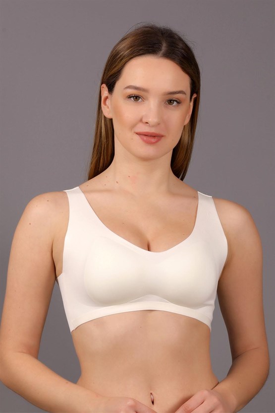 Mısırlı New Bra Desteksiz Hayalet Bralet Sütyen Ekru