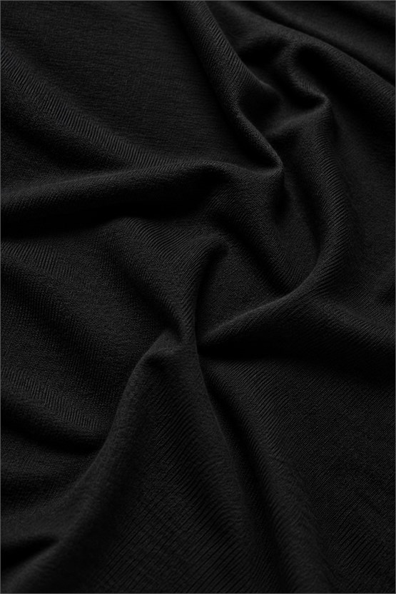 Mısırlı ORGANIC Pamuklu HERCULES Slim Fit Bisiklet Yaka Fanila Siyah