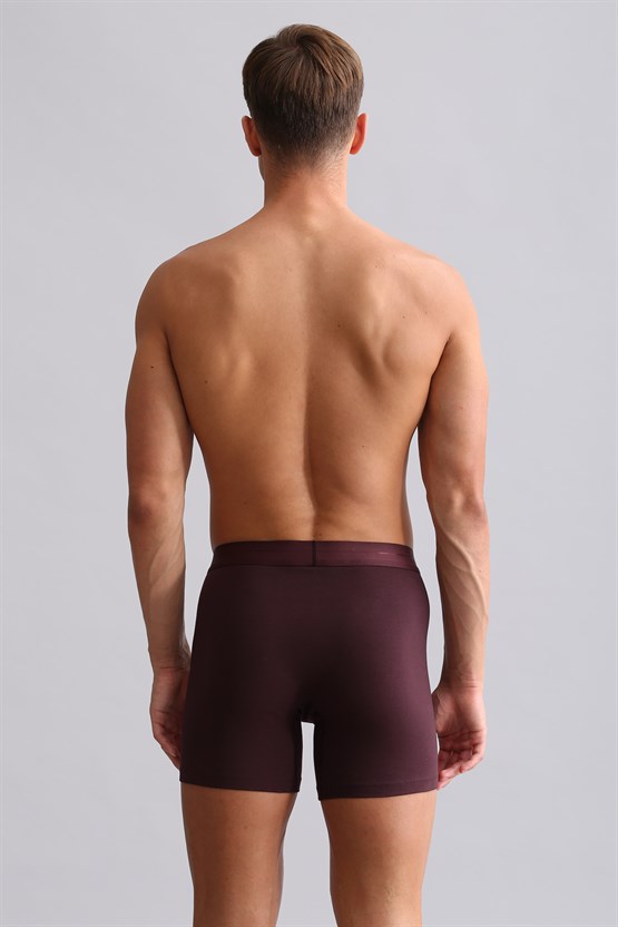 Mısırlı ORGANIC Pamuklu SPARTACUS PLUS PERFORMANCE Long Boxer Mor