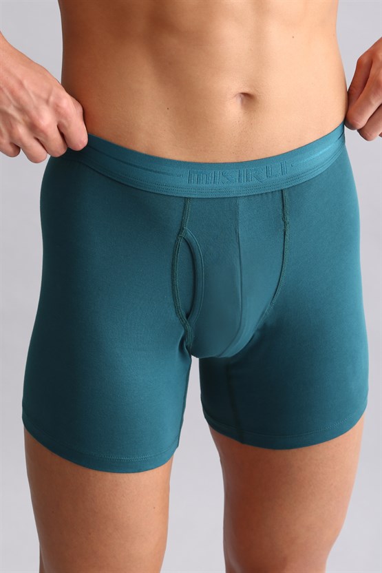 Mısırlı ORGANIC Pamuklu SPARTACUS PLUS PERFORMANCE Long Boxer Fit Green