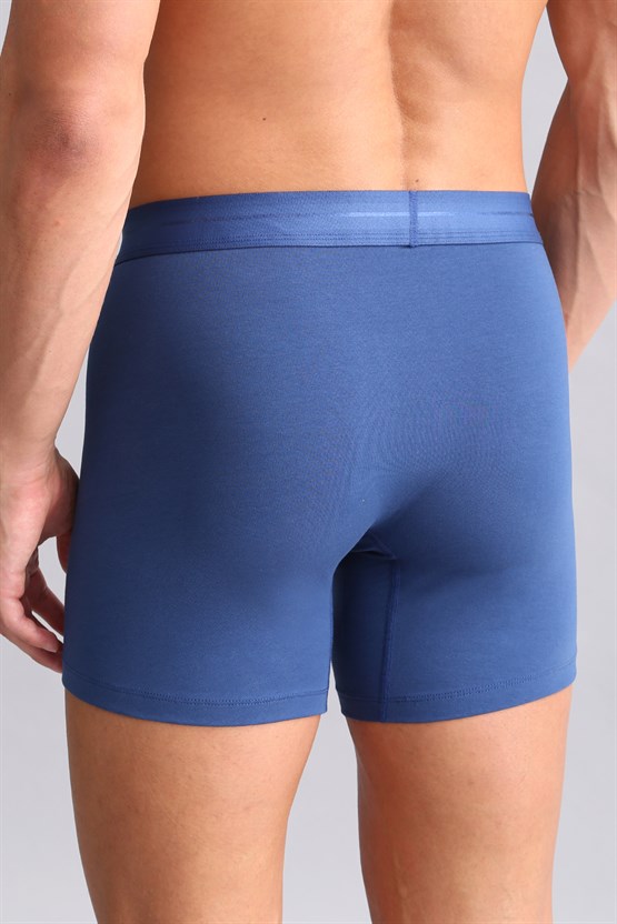 Mısırlı ORGANIC Pamuklu SPARTACUS PLUS PERFORMANCE Long Boxer Gece Mavisi