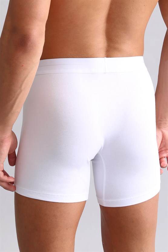 Mısırlı ORGANIC Pamuklu SPARTACUS PLUS PERFORMANCE Long Boxer Beyaz