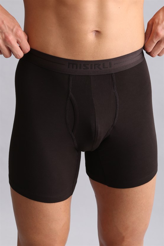 Mısırlı ORGANIC Pamuklu SPARTACUS PLUS PERFORMANCE Long Boxer Kahverengi