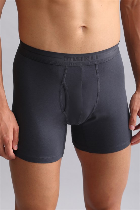Mısırlı ORGANIC Pamuklu SPARTACUS PLUS PERFORMANCE Long Boxer Antrasit