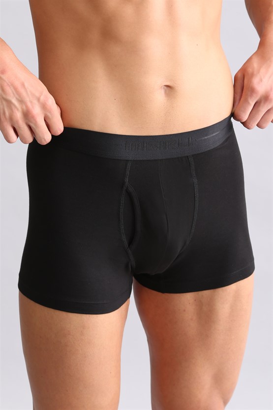 Mısırlı ORGANIC Pamuklu SPARTACUS PLUS PERFORMANCE Boxer Siyah
