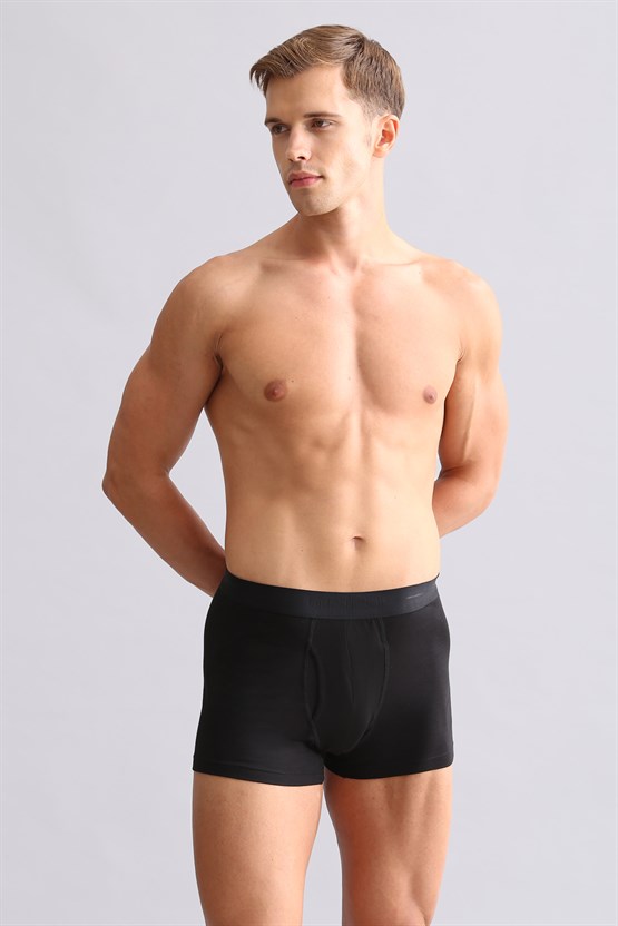 Mısırlı ORGANIC Pamuklu SPARTACUS PLUS PERFORMANCE Boxer Siyah