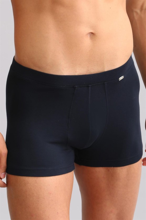 Mısırlı ORGANIC Pamuklu ZEUS LUXURY Regular Fit Metal Armalı Boxer Lacivert