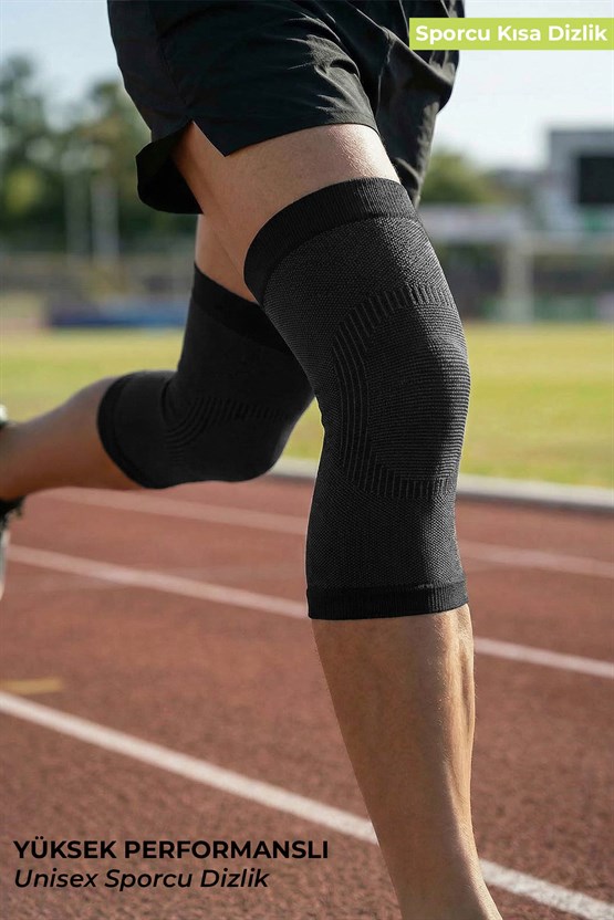 Mısırlı Unisex Medikal Dizlik Çorap Antrasit-Siyah