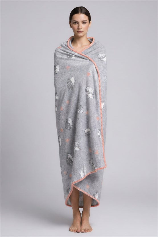 Mısırlı Unisex Polar Battaniye Gri