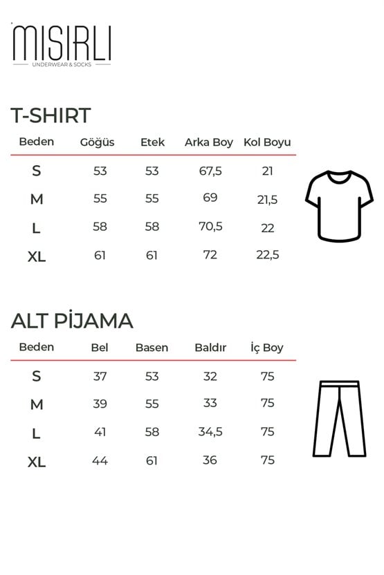 Pamuklu Kısa Kollu Pijama Takım Çağla Yeşili