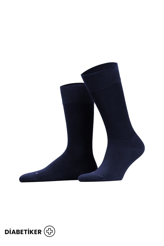 Unisex Diyabetik Bambu Soket Çorap Lacivert