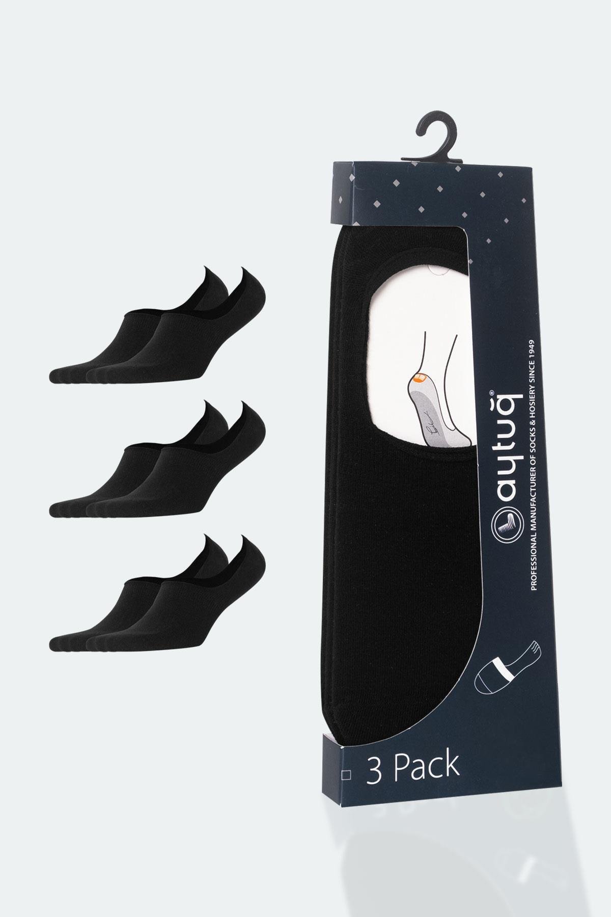 Aytuğ Men's Bamboo 3 Pairs Special Boxed Ballet Socks - 14300