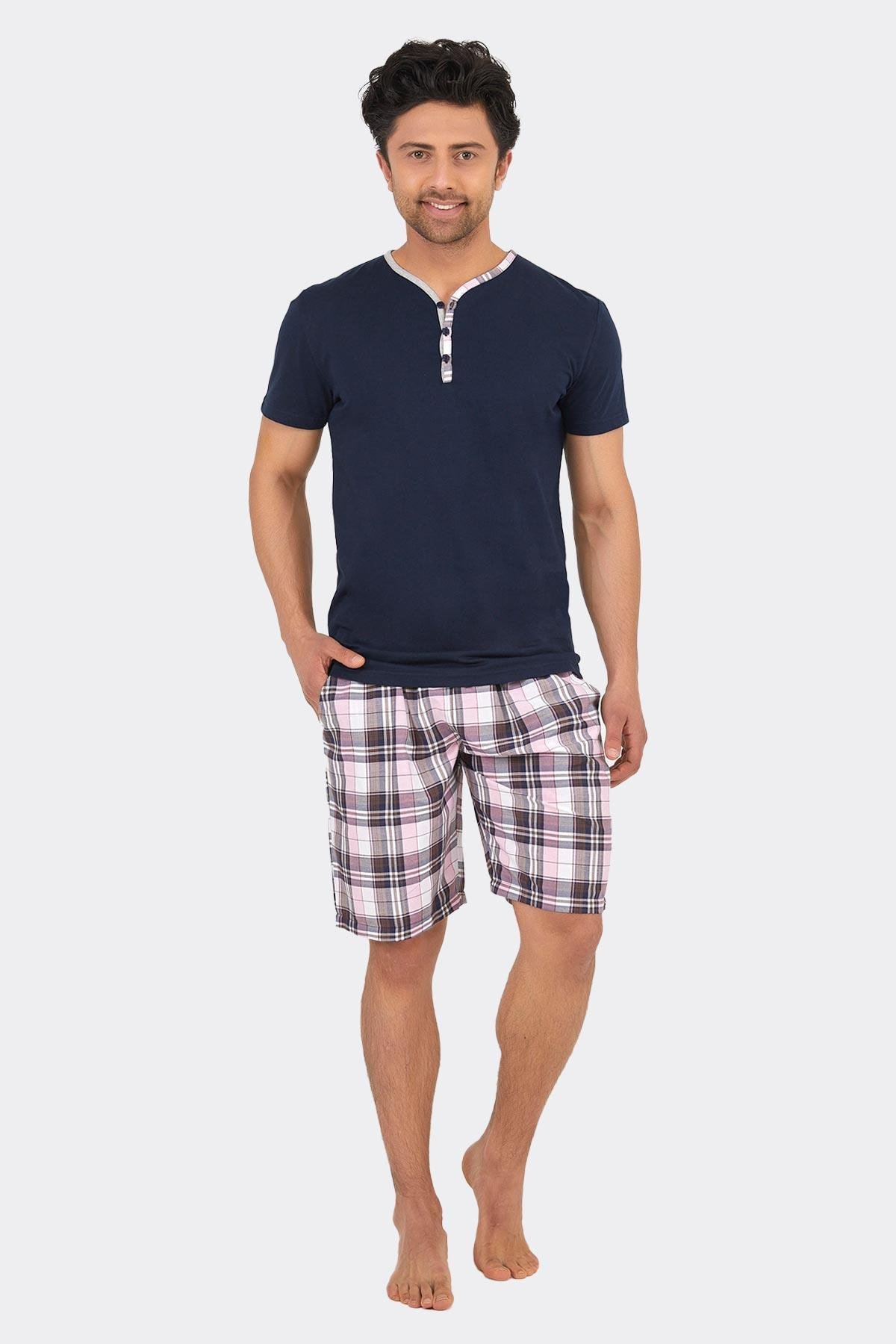 Aytuğ Erkek Kısa Kol ve Şort Pijama Takımı AY 1 01
