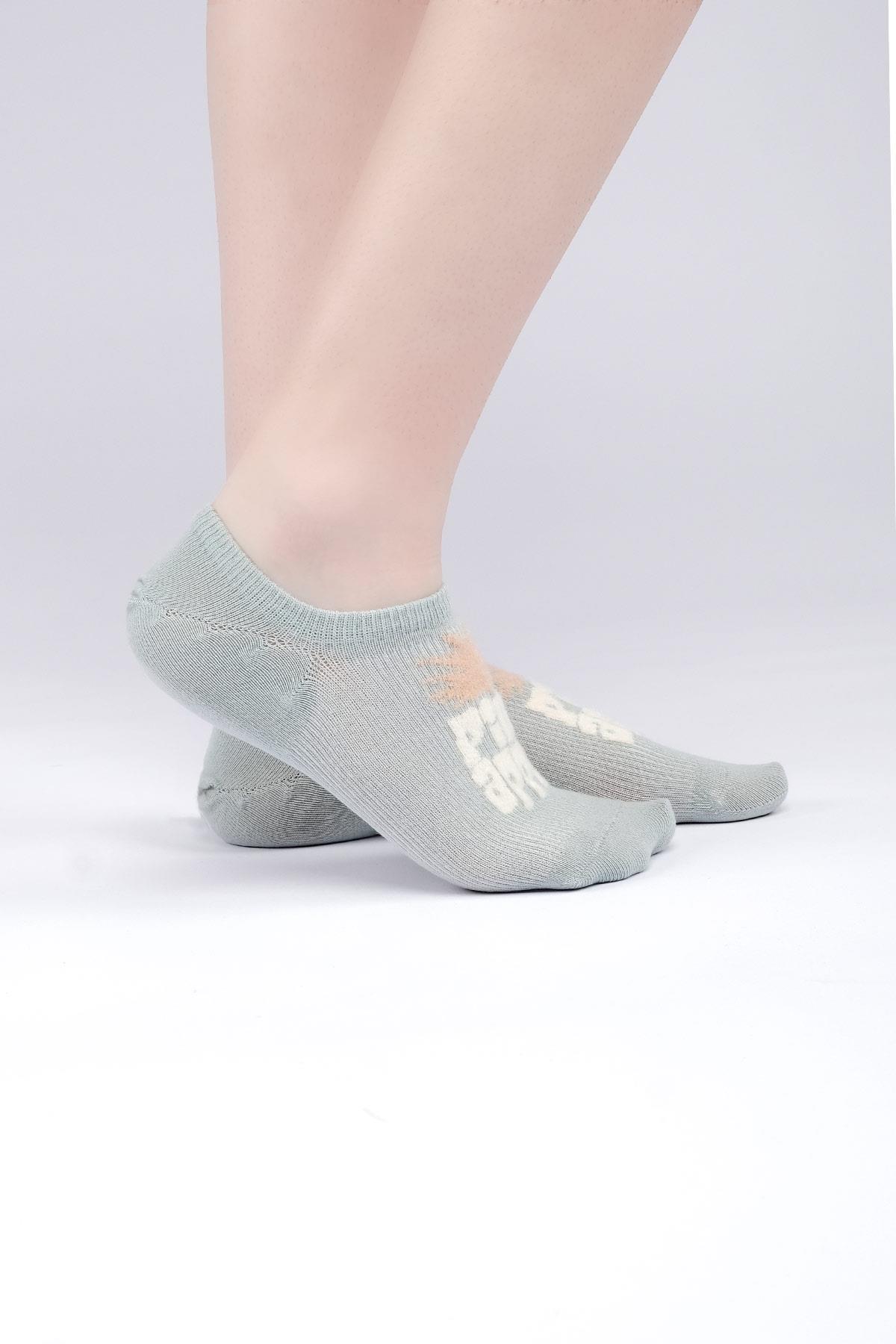 Aytuğ Kadın Pamuklu Tekli Aqua No Show Çorap A 31353 A
