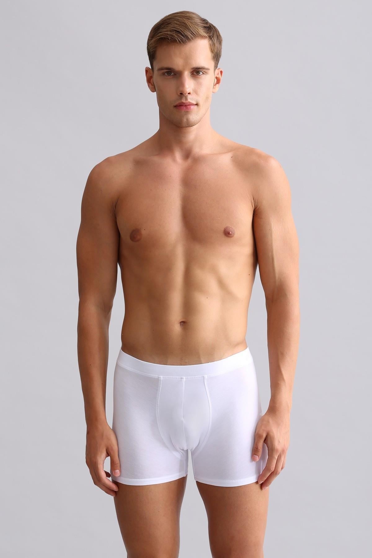 Mısırlı BAMBU ZEUS Regular Fit Boxer Beyaz