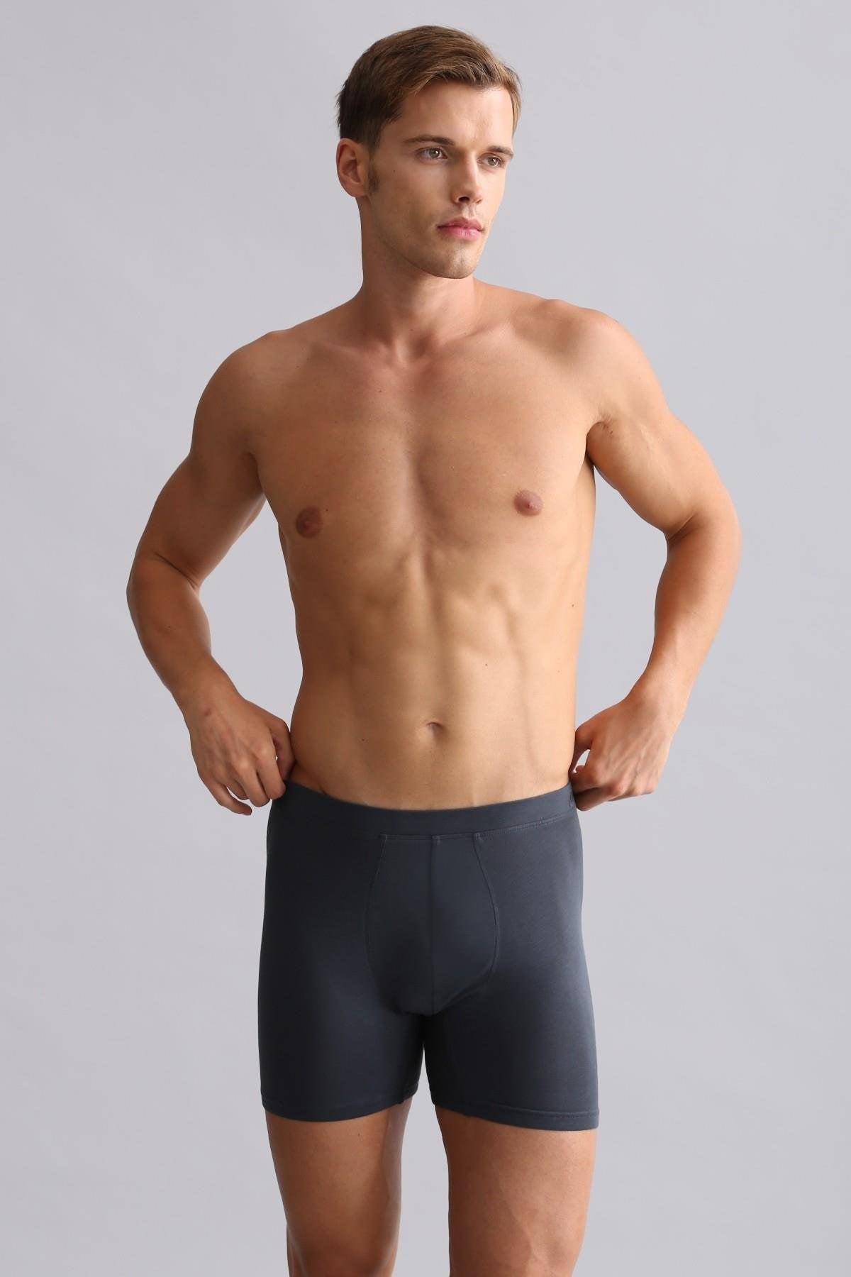 Mısırlı BAMBU ZEUS Regular Fit Long Boxer Antrasit