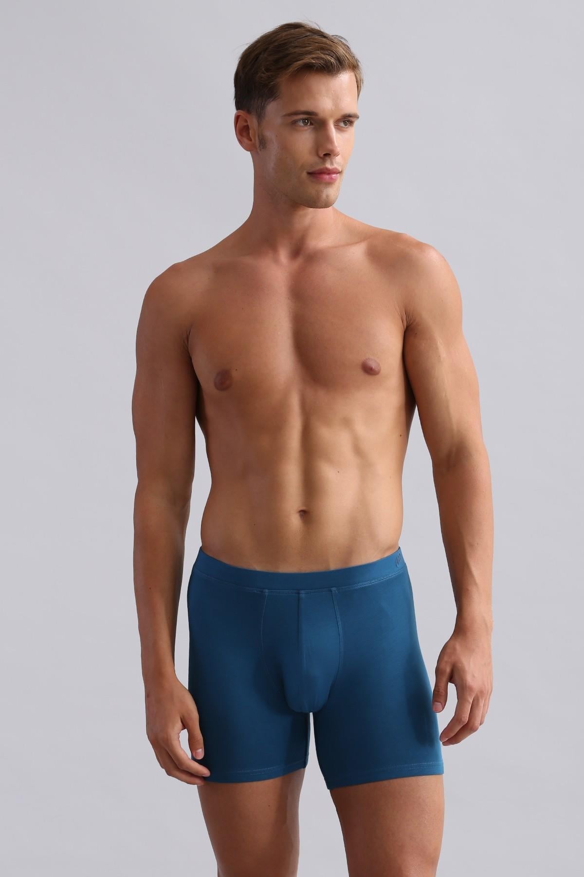 Mısırlı BAMBU ZEUS Regular Fit Long Boxer Petrol
