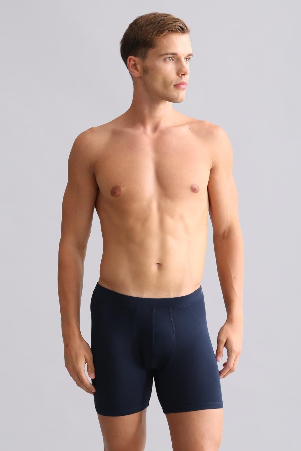 Mısırlı BAMBU ZEUS Regular Fit Long Boxer Lacivert