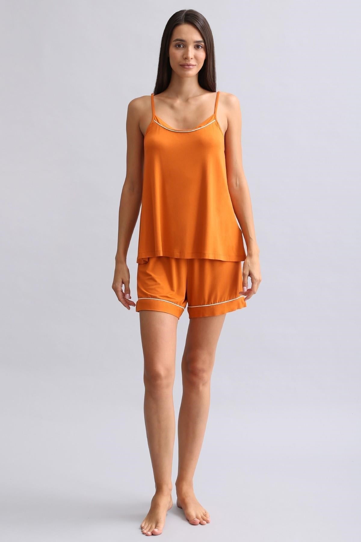 Mısırlı Kadın Modal Şort Pas Kırmızı