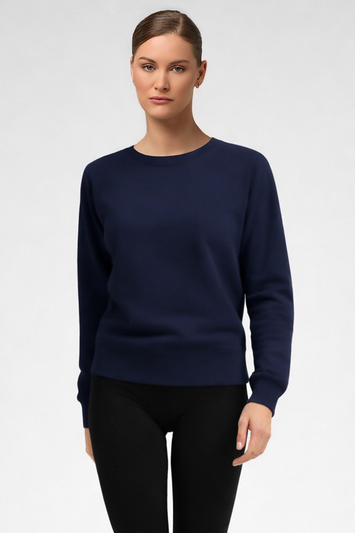 Mısırlı Kadın Modal Sweatshirt Koyu Lacivert
