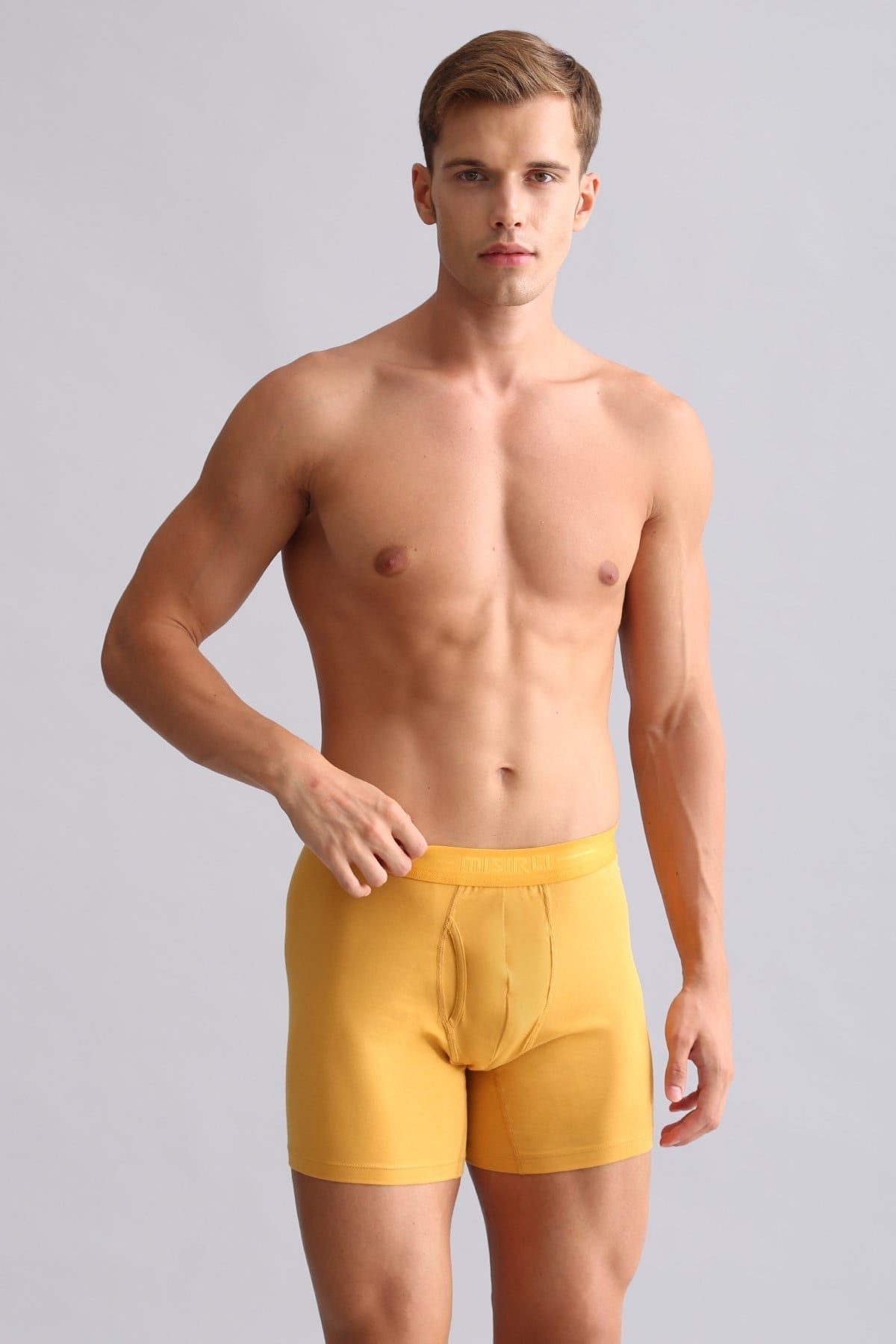 Mısırlı ORGANIC Pamuklu SPARTACUS PLUS PERFORMANCE Long Boxer Hardal