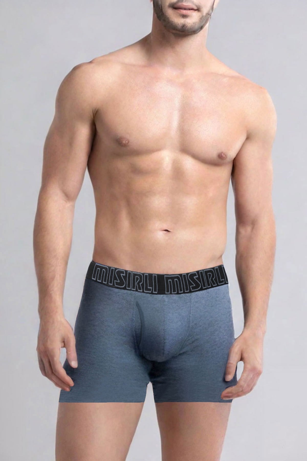 Mısırlı SPARTACUS PERFORMANCE Pamuklu Long Boxer Mavi Melanj