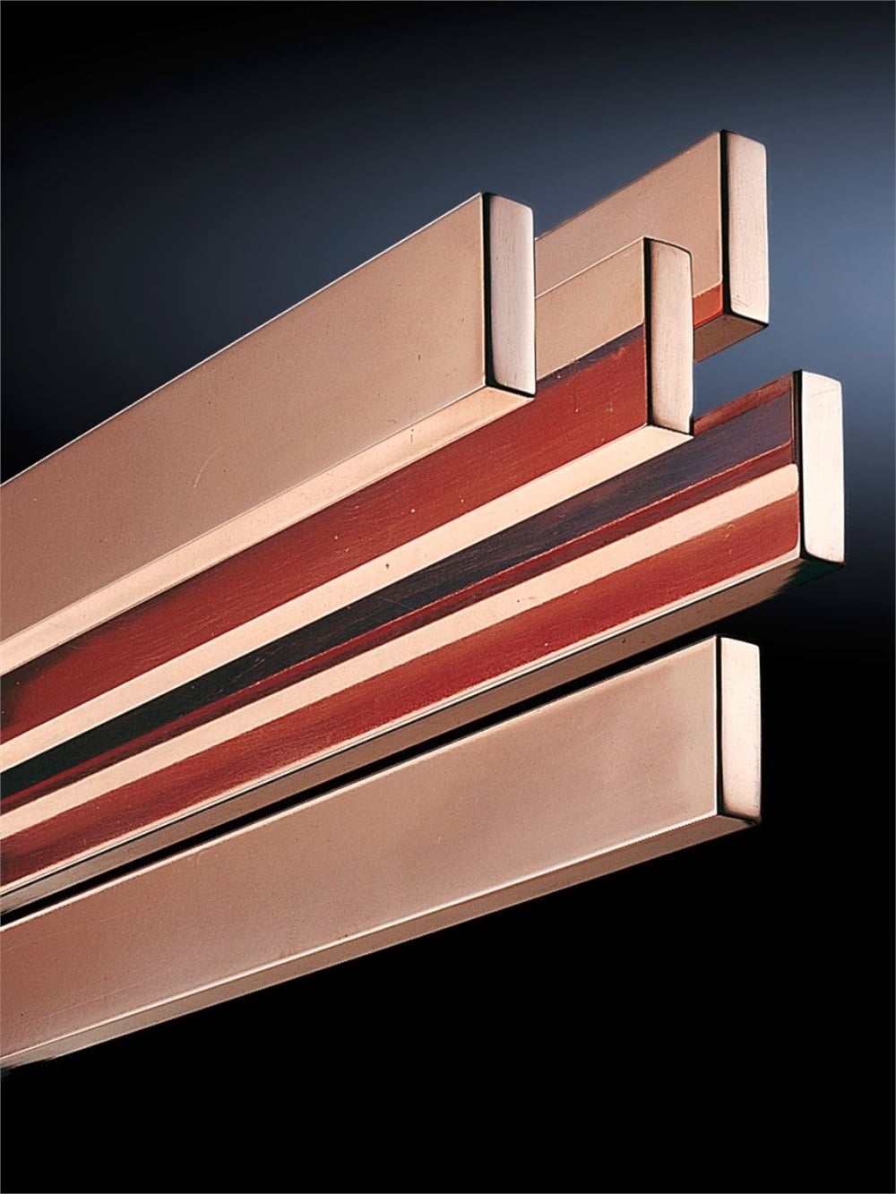3581000 SV Bakır bara, 15x5mm, L:2400mm, 6'lı pk