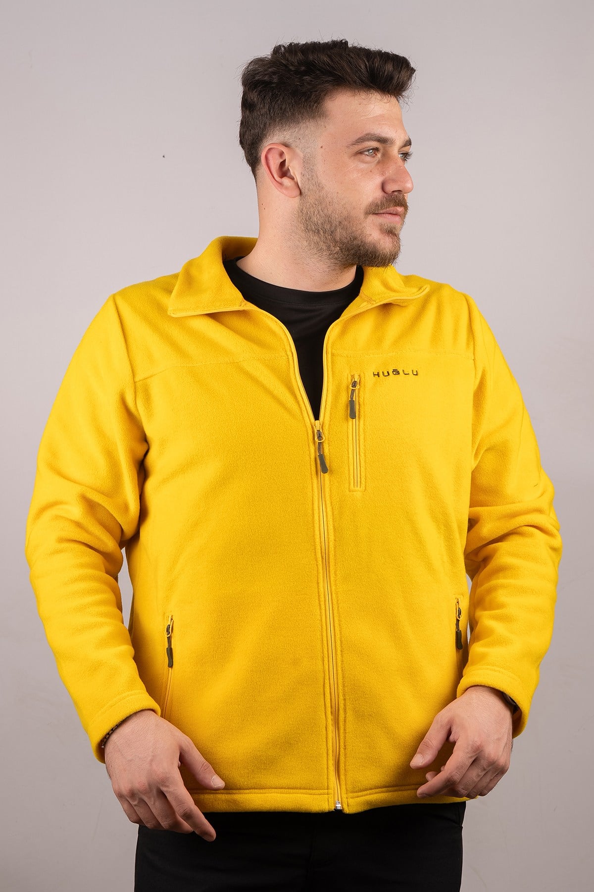 Huğlu Outdoor Mevsimlik Polar Hırka Sarı