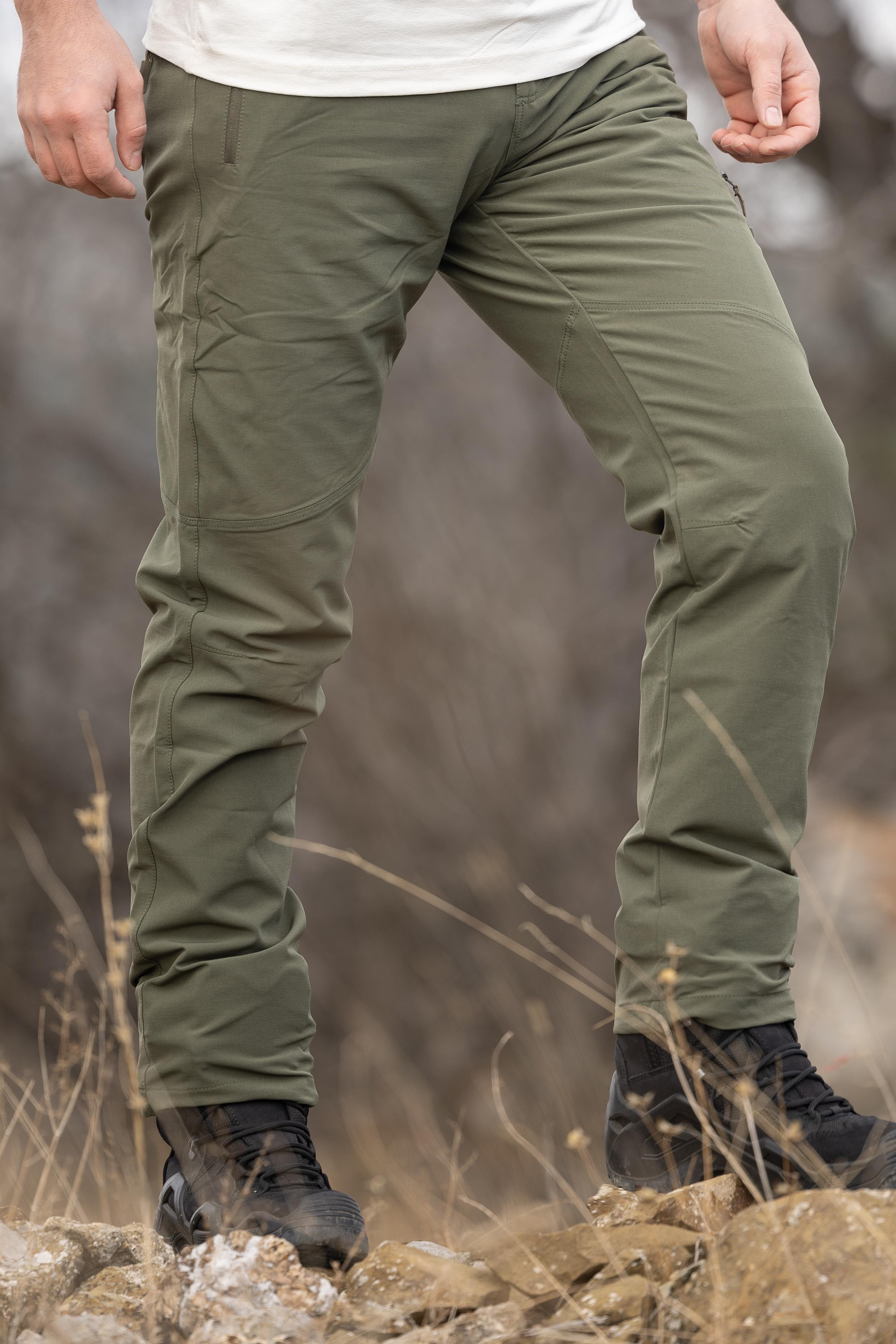 hugluoutdoorHaki Esnek Trekking Pantolon