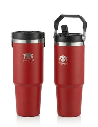 Huğlu OutdoorHUĞLU 7177 ÇELİK TERMOS 900 ML PİPETLİ KIRMIZI