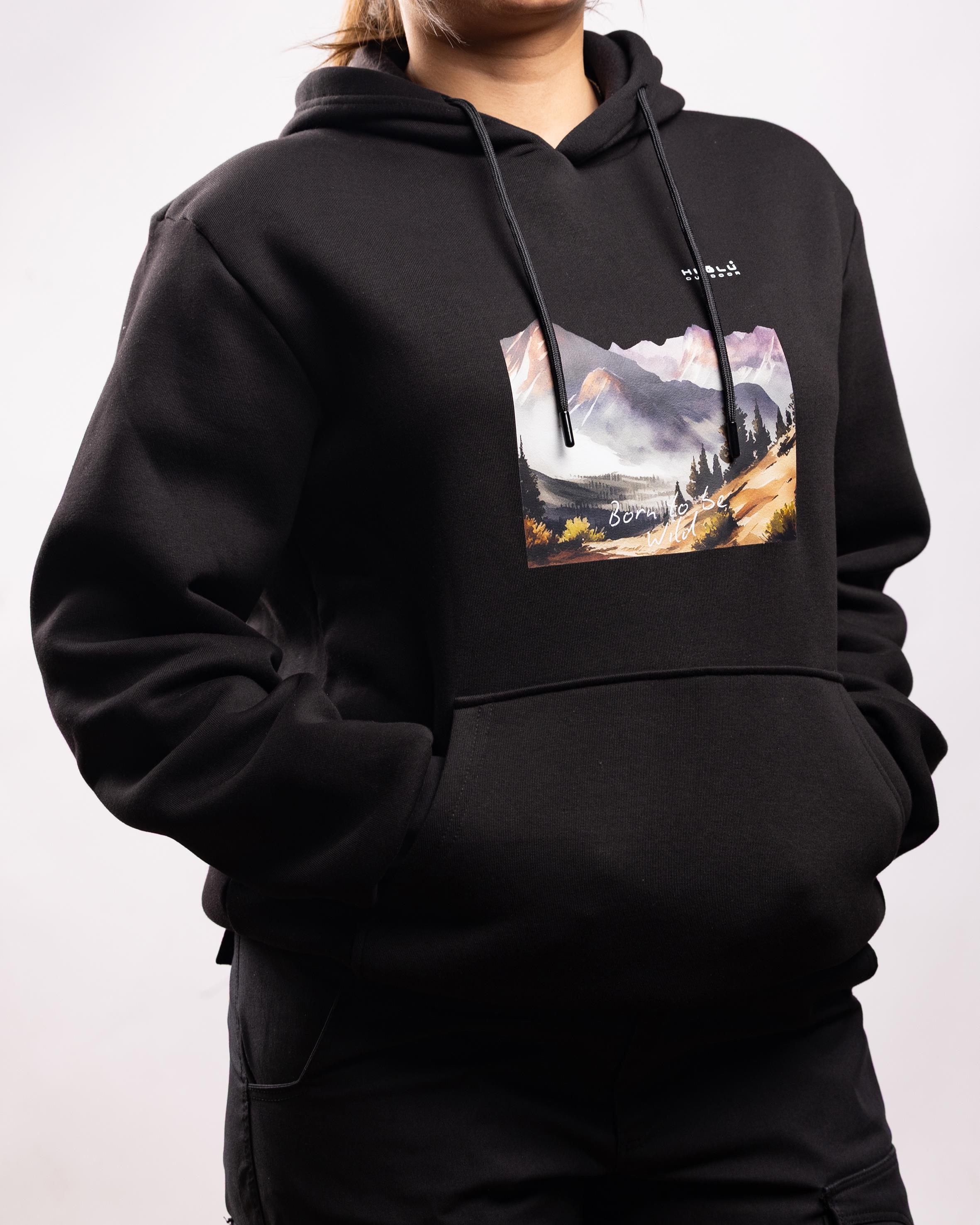 Huğlu OutdoorDoğa Baskılı 3 İp Sweatshirt