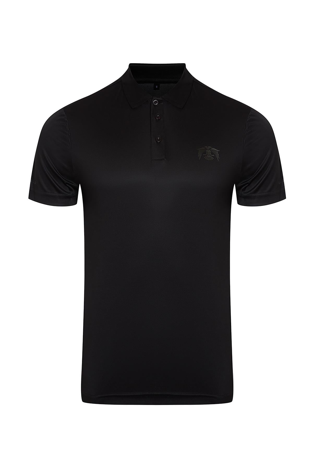 hugluoutdoorHuğlu Outdoor Siyah Polo Yaka T-Shirt