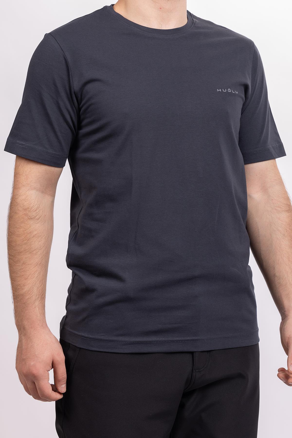 hugluoutdoorLacivert Basic T-Shirt Huğlu Logo
