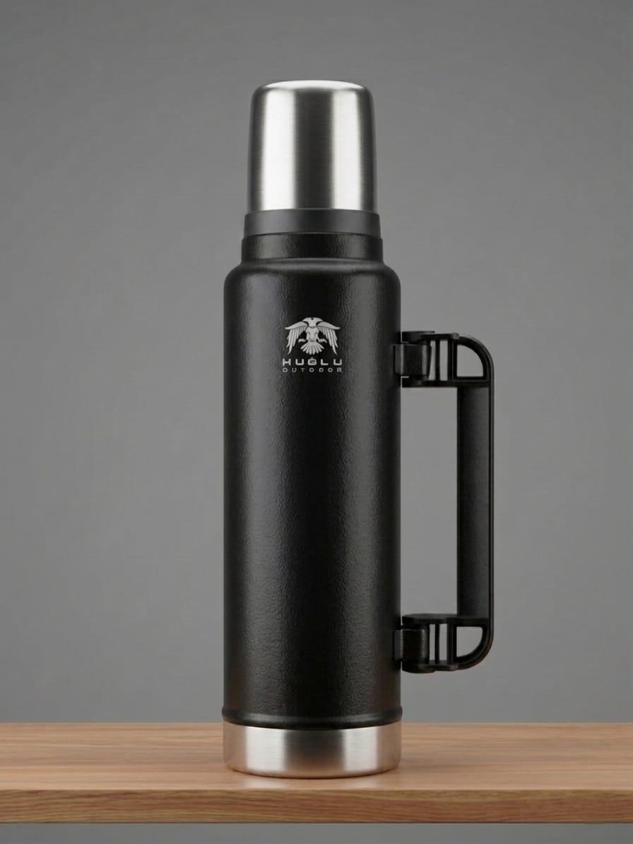 Huğlu OutdoorHUĞLU 7178 ÇELİK TERMOS 1450 ML SİYAH