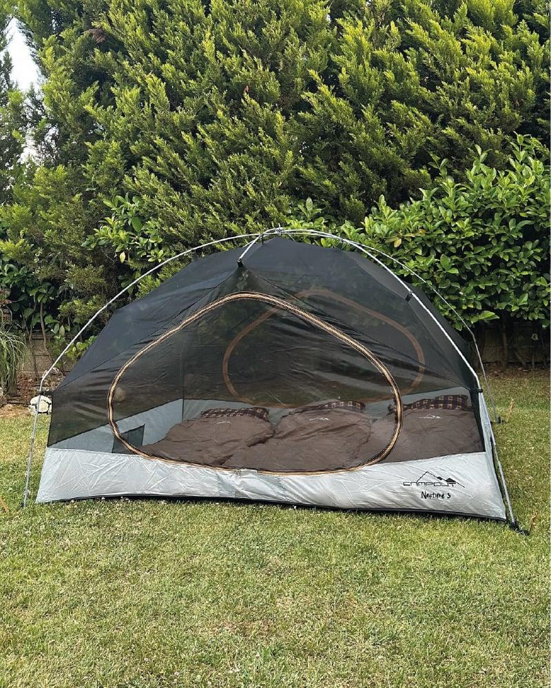 Huğlu OutdoorNeptün 3 kamp çadırı Haki Renk